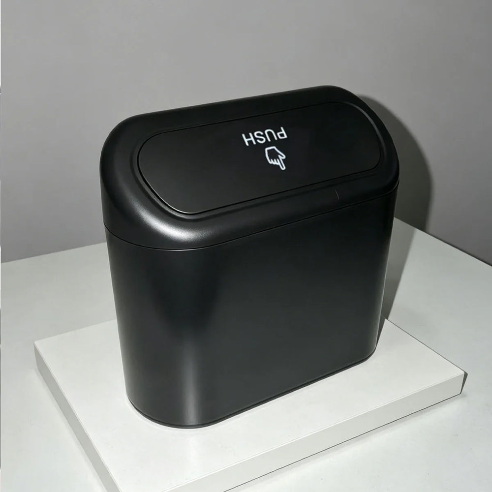 Car Trash Can, Mini Leakproof Trash Can for Car Desk, Thickened Garbage Bags Included, P detail view