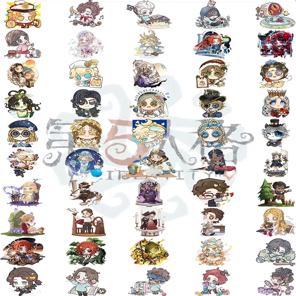 Identity V Stickers | 50 Waterproof Game Character Decals for Home Decor alternate view