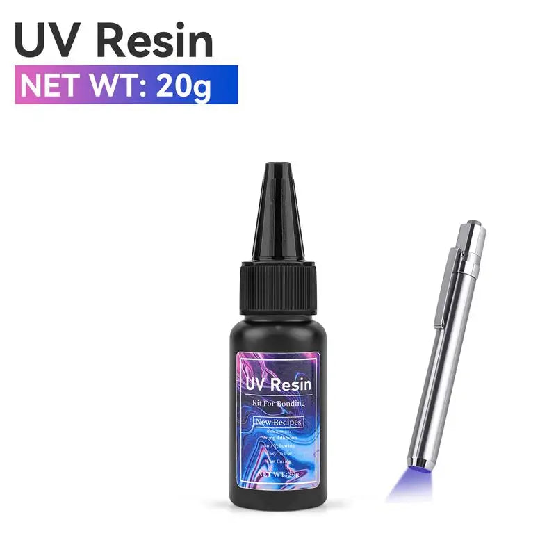 UV Epoxy Resin Glue for Jewelry Making | High Transparency Fast Drying Hardness detail view