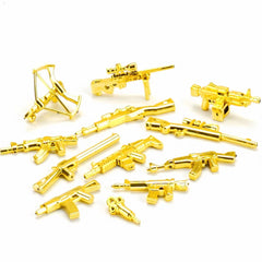 Mr Gold Building Blocks Mini Figure | Compatible Electroplate Plating Gold Chrome Act alternate view