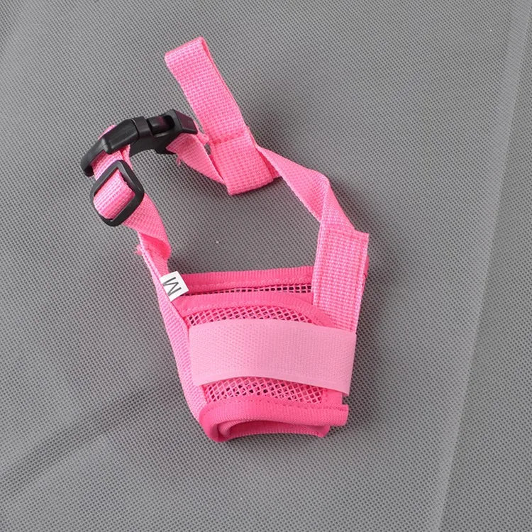 Anti Barking Dog Muzzle For Small Large Dogs Adjustable Mesh Breathable Pet Mouth Muzz close-up view