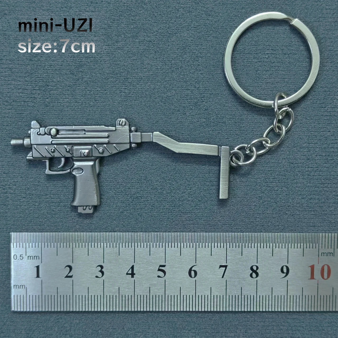 Mini Keychain Pendant Peace Elite 98k Alloy Gun Model PUBG Battlefield Boy Toy Handsom close-up view