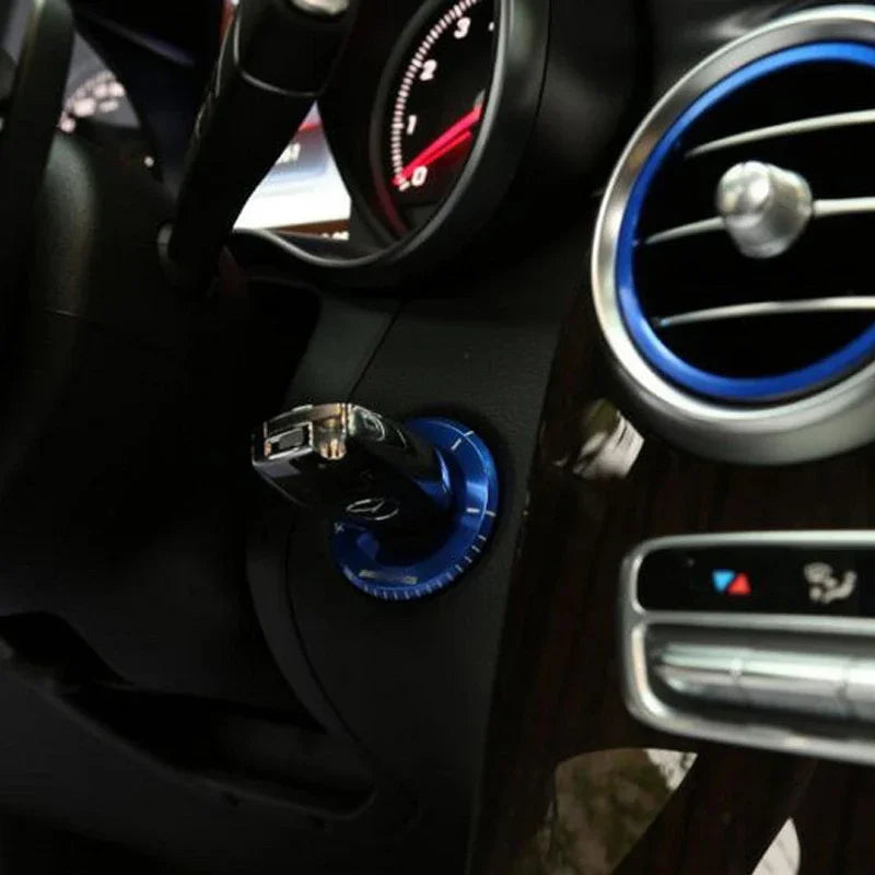 VW Engine Start Ignition Sticker Ring | Custom Car Keyhole Decal additional angle