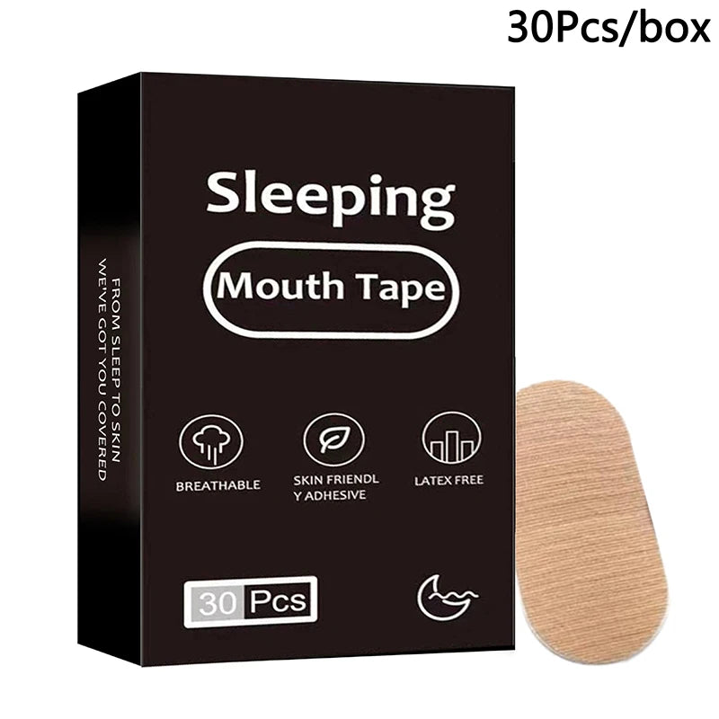 Snoring Relief Mouth Tape | 30 Hypoallergenic Strips for Better Sleep lifestyle view