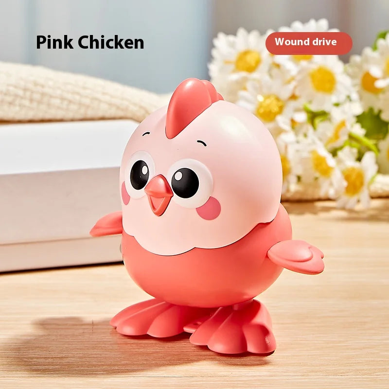 Cartoon Clockwork Chick Toy On Chain Chick Move Jump Little Chicken Baby Move Crawl T lifestyle view