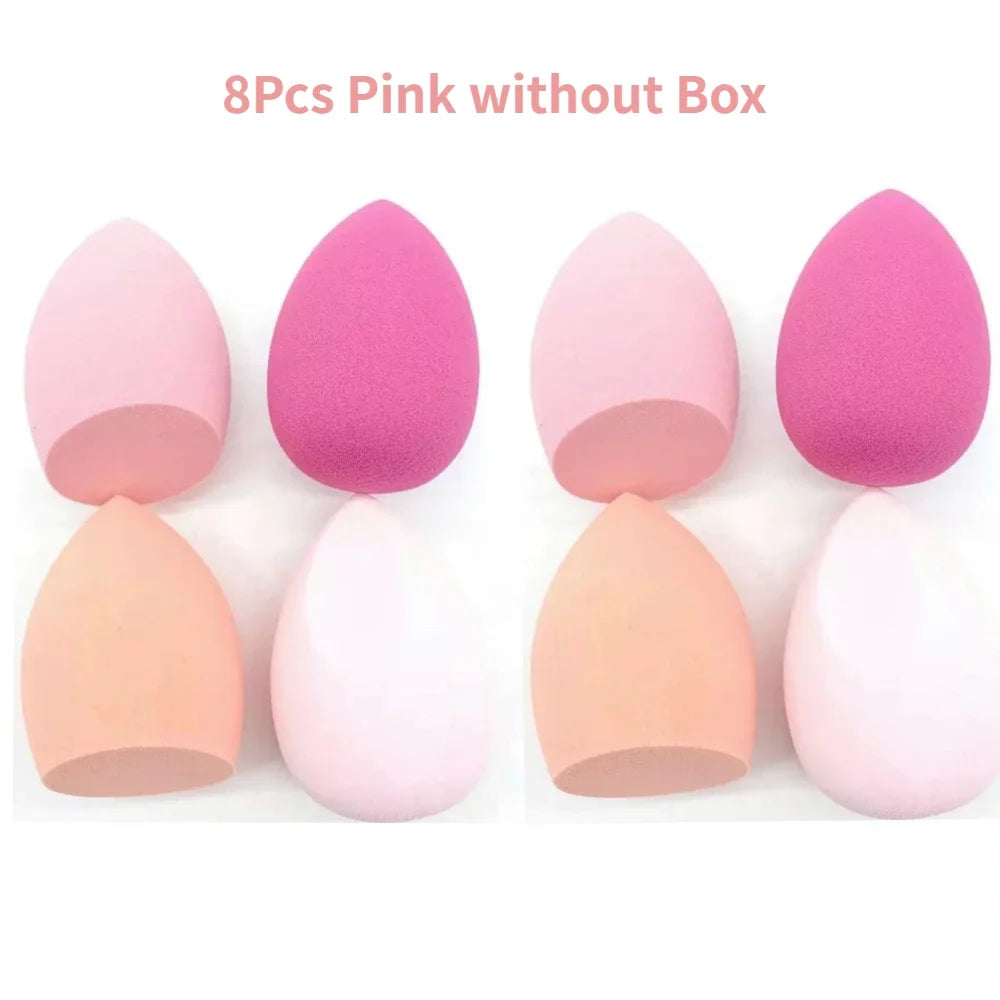 4/8pcs Makeup Sponge Blender Set | Soft Latex Foundation Blending Sponges alternate view