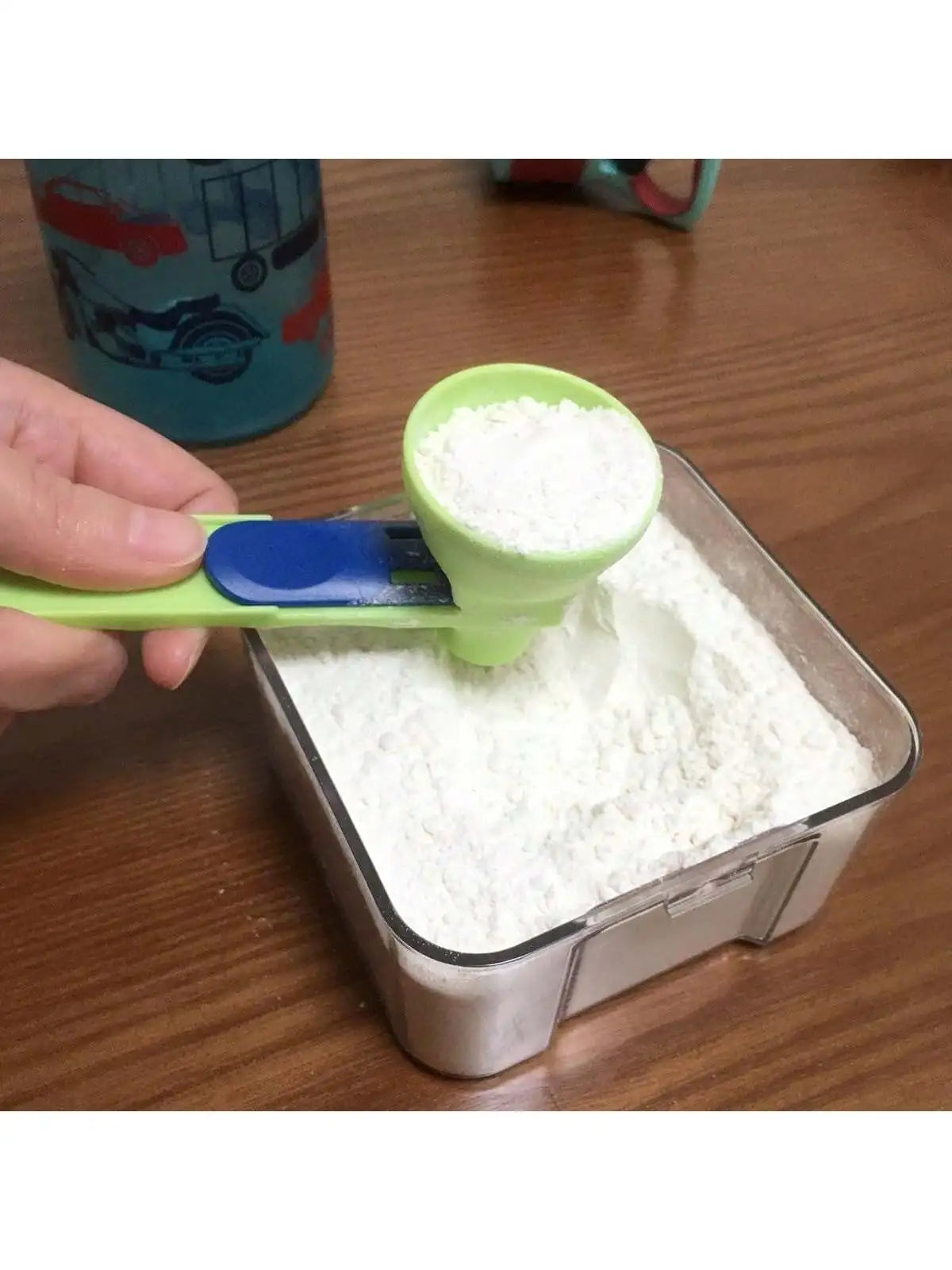 Protein Powder Funnel Spoon | 2-in-1 Measuring Scoop with Longer Handle alternate view