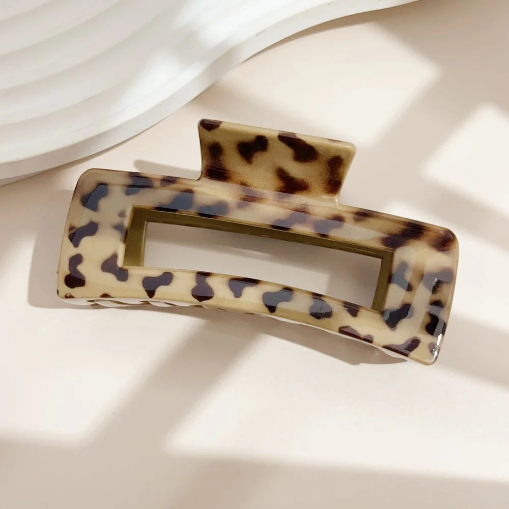 19 Styles Hair Claw Clips for Women Flower Cross Dots Heart Geometric Chic Barrettes lifestyle view