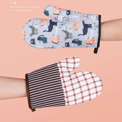 Heat Resistant Microwave Oven Mitts Gloves | Non Slip Kitchen Baking Accessories alternate view