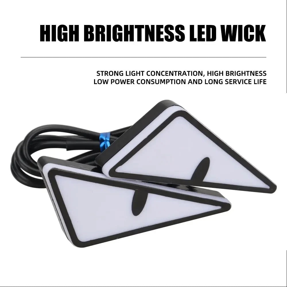 2PCS Car Motorcycle LED Devil Eyes Light | 12V Demon Eyes Decoration Lamp close-up view