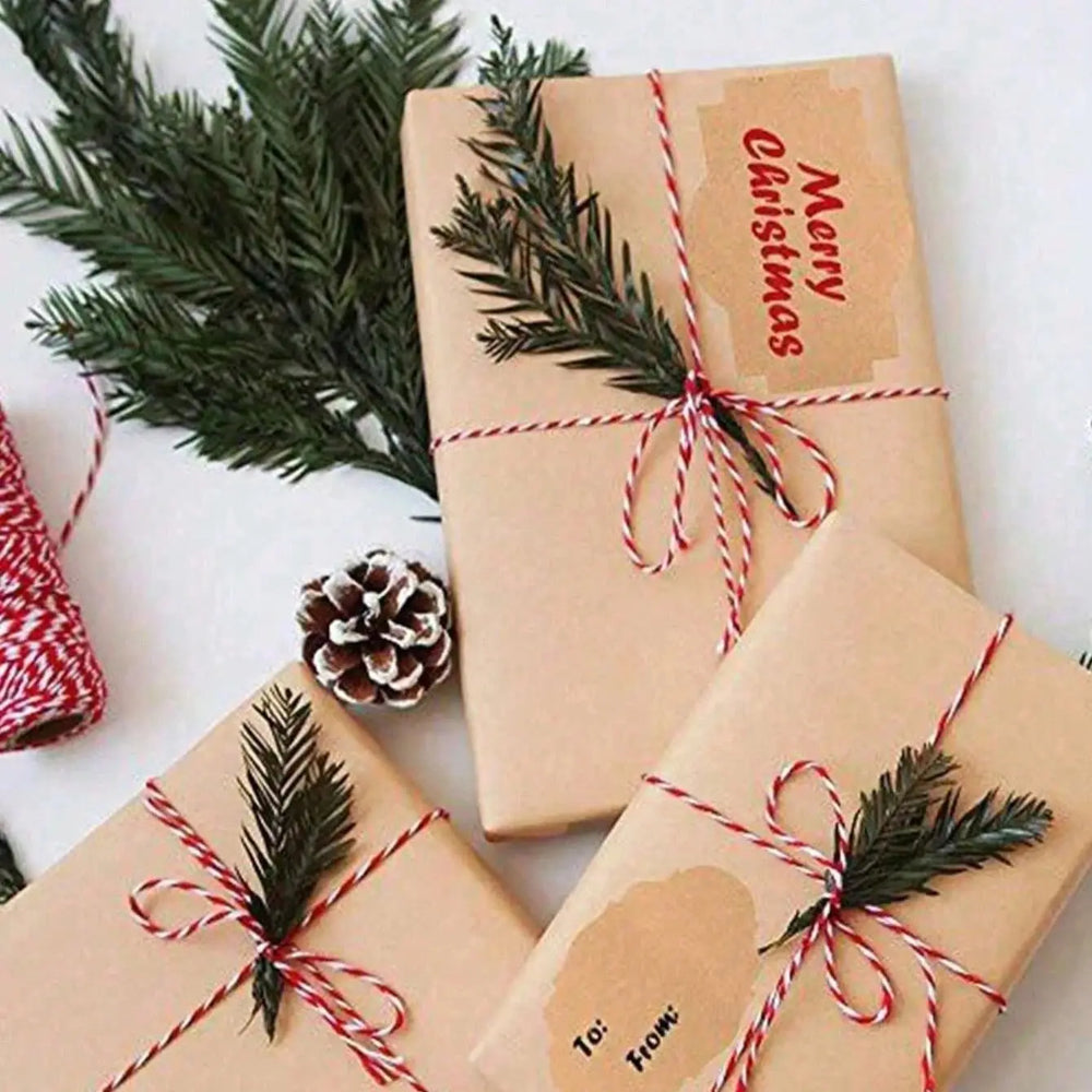 300pcs Solid Color Kraft Paper Label Sticker Roll | Simple Multi-Purpose Writable Sti alternate view