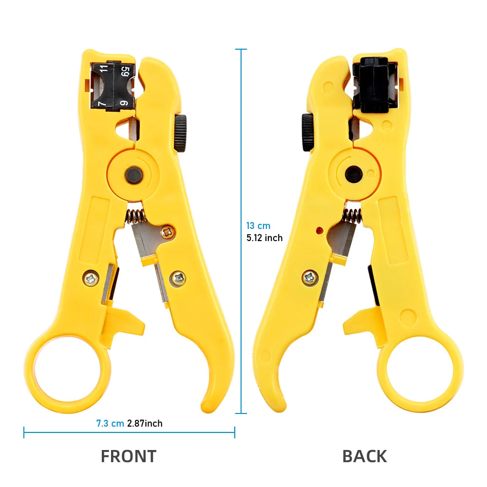 Multi-Functional Coaxial Cable Stripping Pliers | Wire Stripper Tool for UTP/STP RG59 alternate view