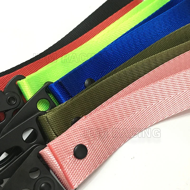Car Wrist Cord Key Chain | Motor Racing Webbing Wristlet detail view