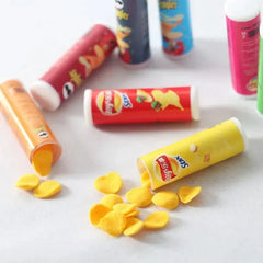 Miniature Dollhouse Snack Food | 4pcs 1/6 Scale Potato Chips for Doll Kitchen Pretend alternate view
