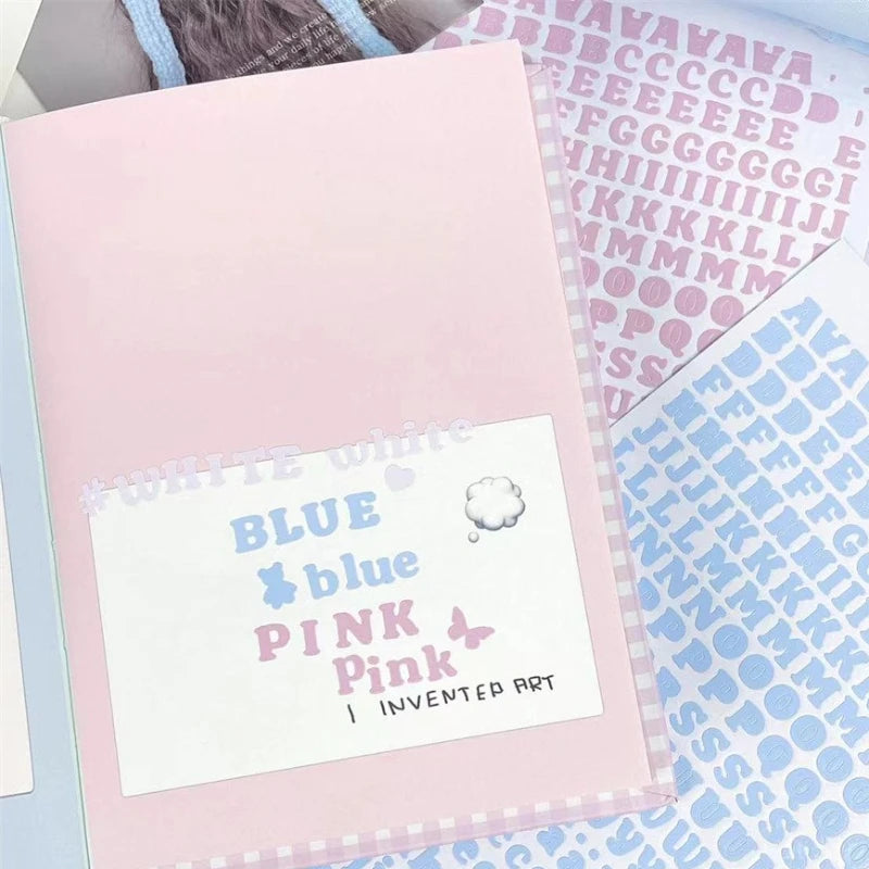 3pcs/set Korean Letter Scrapbook Sticker Set | DIY Decor for Kpop Photocard and Journ lifestyle view