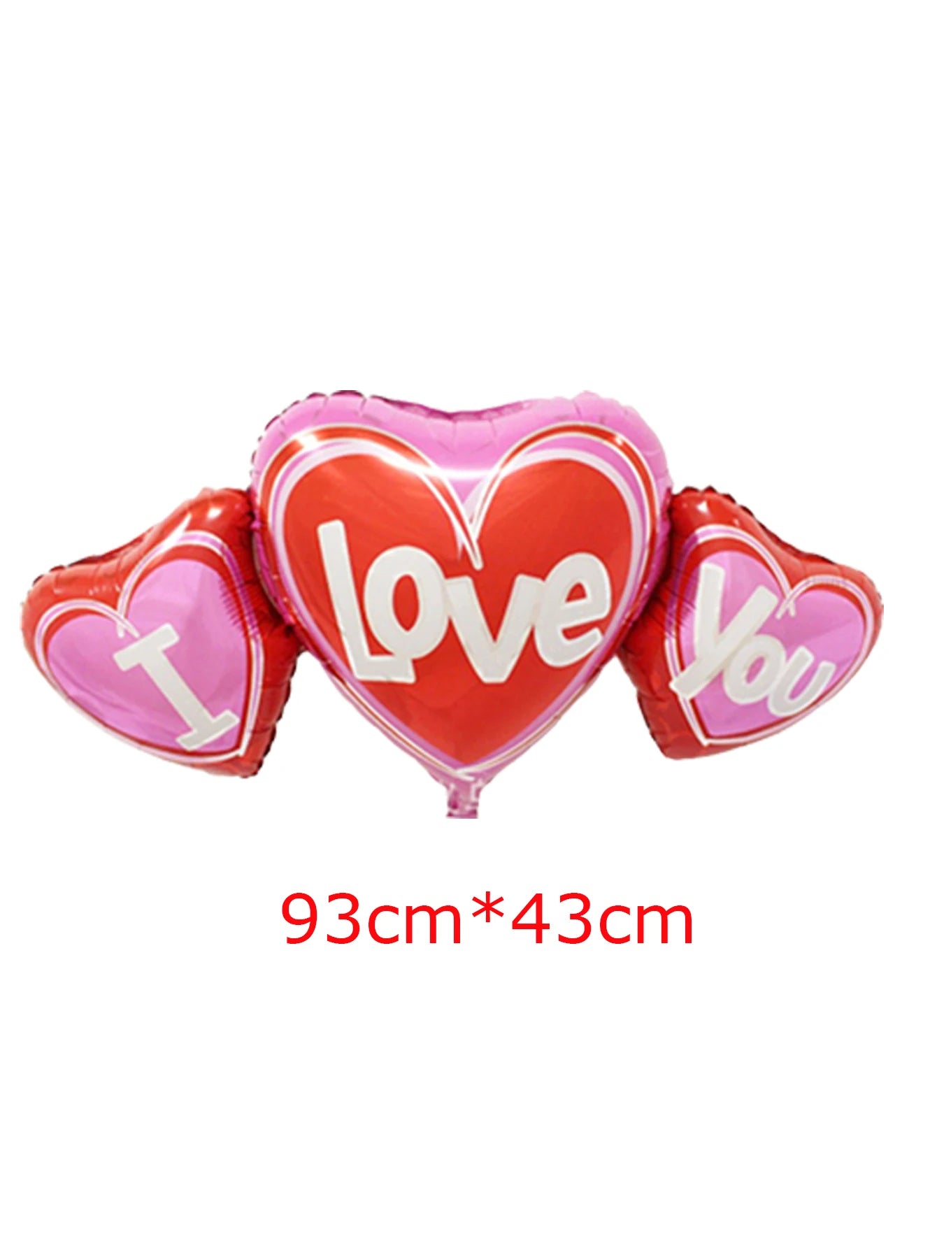 Love Heart Bear Balloon with Stand | Valentine's Day Decor close-up view