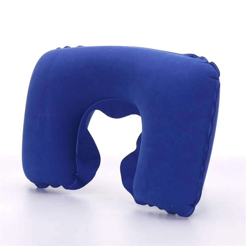 Portable Inflatable Travel Neck Pillow | U-Shape Air Cushion for Airplane detail view