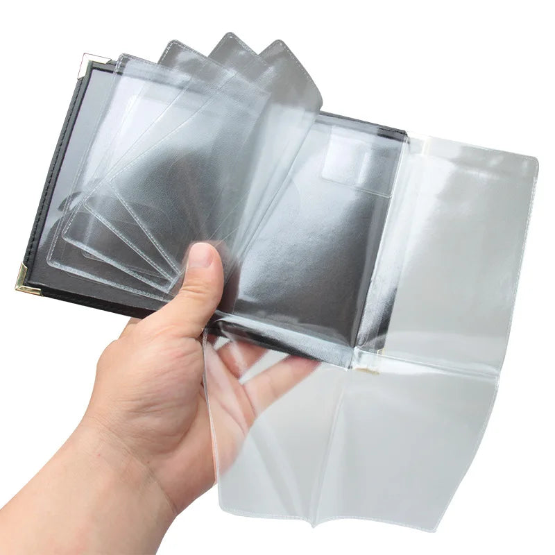 Vintage PU Leather Passport Holder Wallet | Unisex Travel Document Organizer alternate view