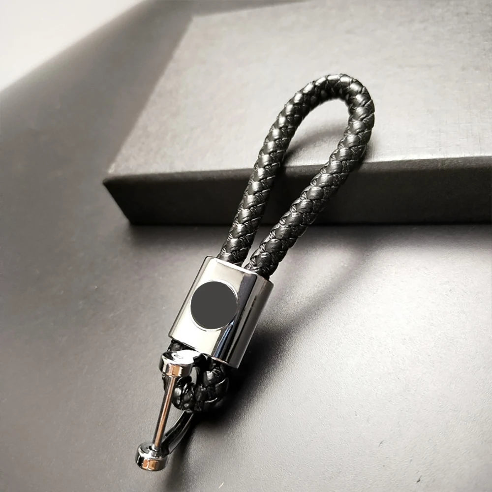 Hand-woven Leather Car Key Ring | Premium Rope Keychain for Men and Women alternate view