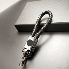Hand-woven Leather Car Key Ring | Premium Rope Keychain for Men and Women alternate view