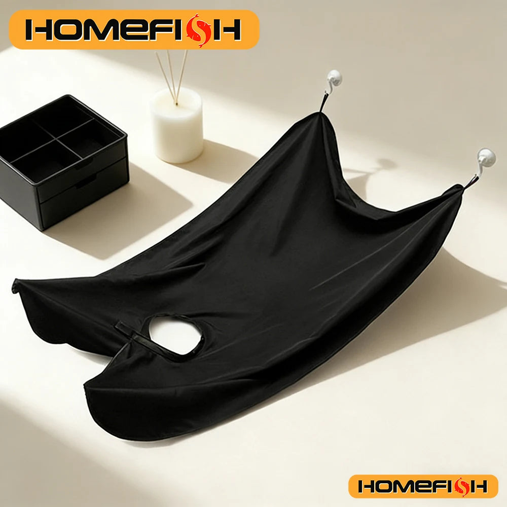 Men's Shaving Apron | Waterproof Barber Bib for Mess-Free Trimming close-up view