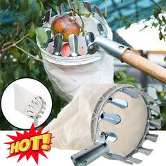 Metal Fruit Picker Head with Cloth Pouch