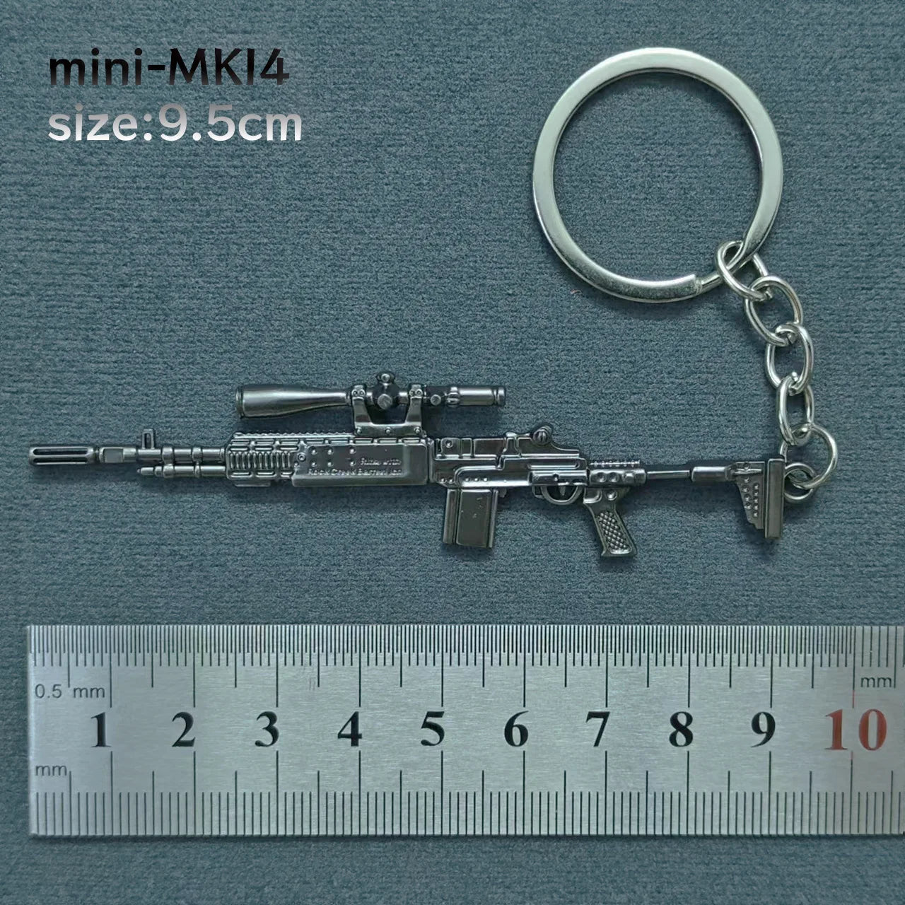 Mini Keychain Pendant Peace Elite 98k Alloy Gun Model PUBG Battlefield Boy Toy Handsome detail view