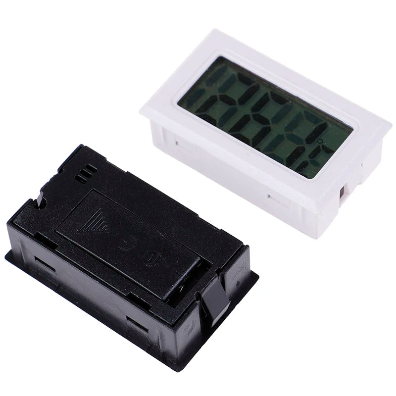 Mini Digital LCD Temperature Humidity Meter | Indoor Thermometer Hygrometer with Probe close-up view