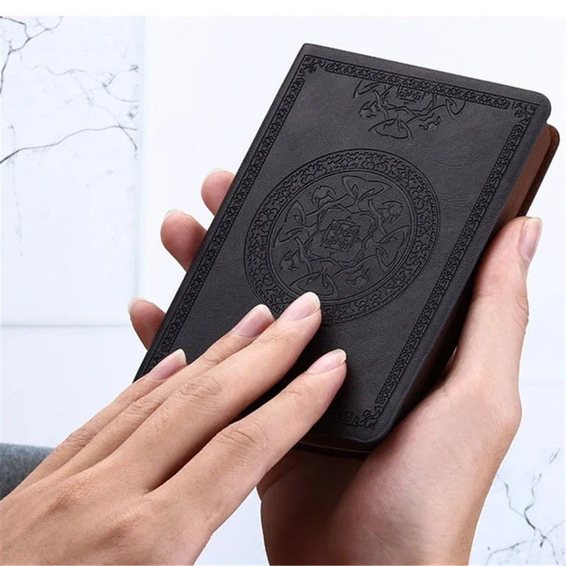 Vintage Leather Notebook – Portable Diary and Journal (A6 Size)