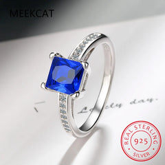 1CT 2CT Princess Cut D Vvs1 Moissanite Engagement Ring for Women Flawless Gemstone 100% detail view