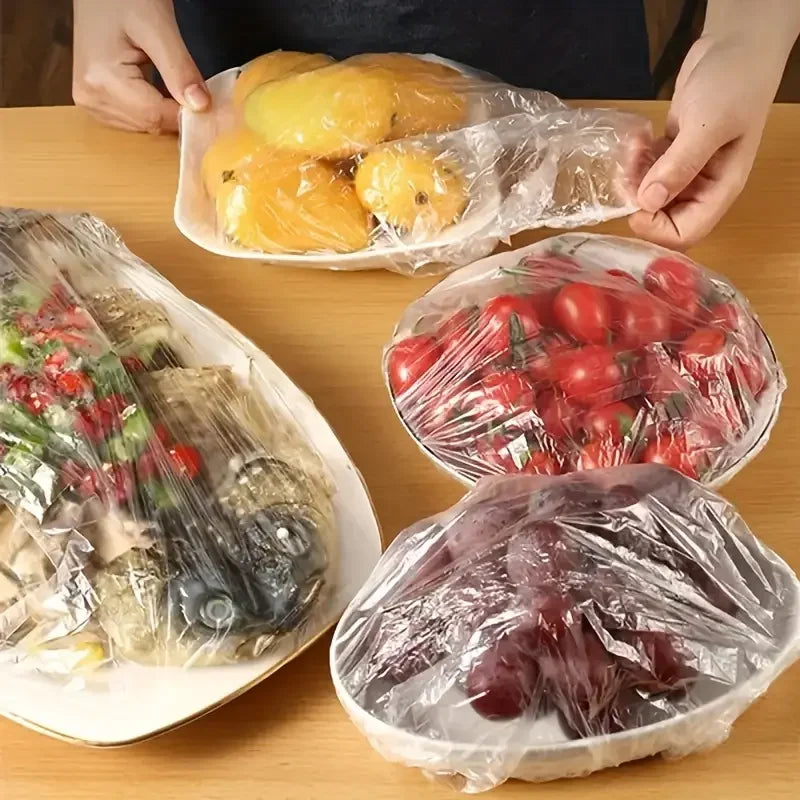 100-Piece Disposable Food Covers