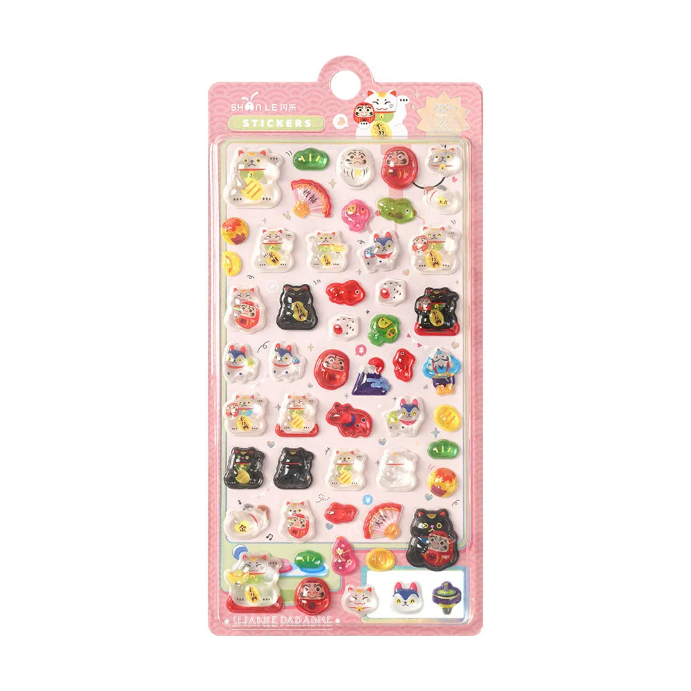 3D Food Stamping Seal Sticker | Japanese Anime Decorative Craft Stickers for Kids detail view