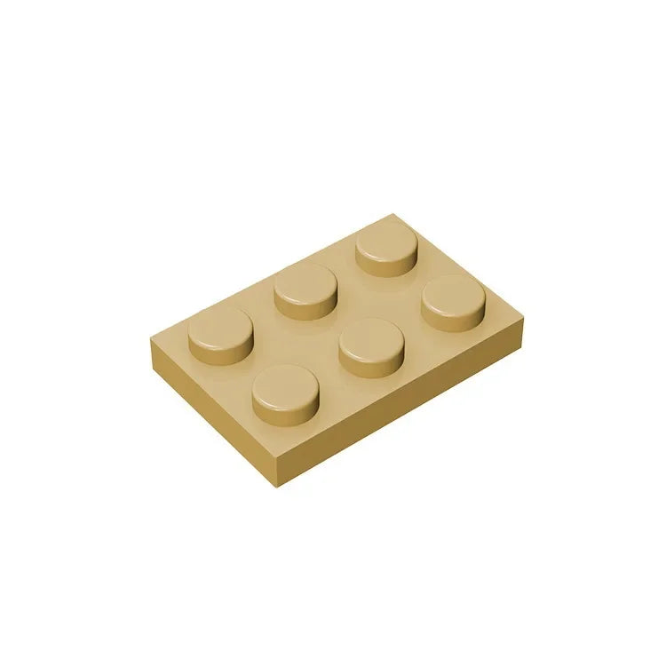 Gobricks GDS-510 Plate 2 x 3 | Compatible Building Block for DIY Projects close-up view