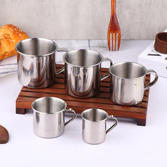 New 1PC Stainless Steel Coffee Mug Camping Cup Portable Soup Mug For Travel Home Unbreak detail view
