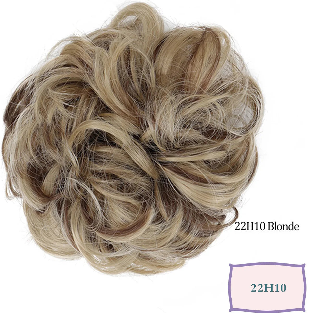 Synthetic Messy Hair Bun Chignon Scrunchies Fake Hair Band Braid Elastic Hairpiece additional angle