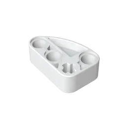 Gobricks GDS-2016 Technical Beam 2 x 3 L-Shape with Quarter Ellipse Thick | Building alternate view