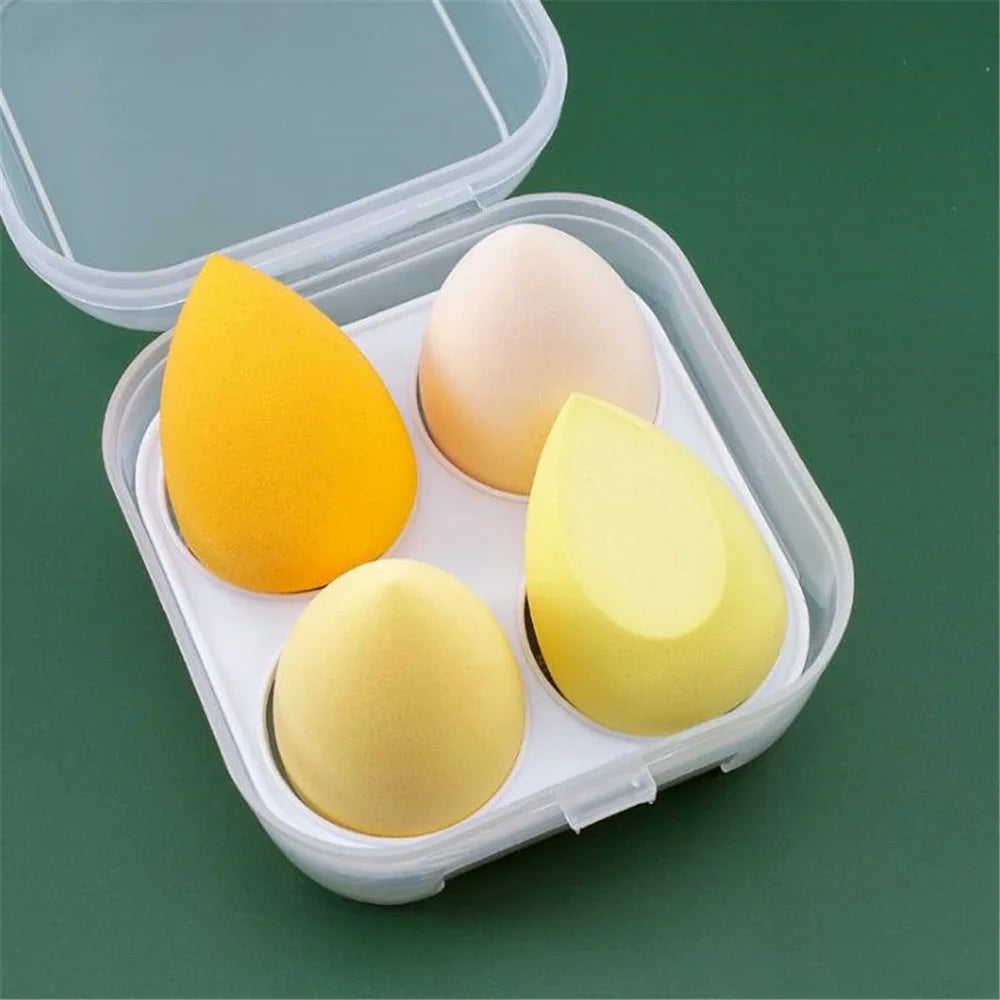 4/8pcs Makeup Sponge Blender Set | Soft Latex Foundation Blending Sponges additional angle