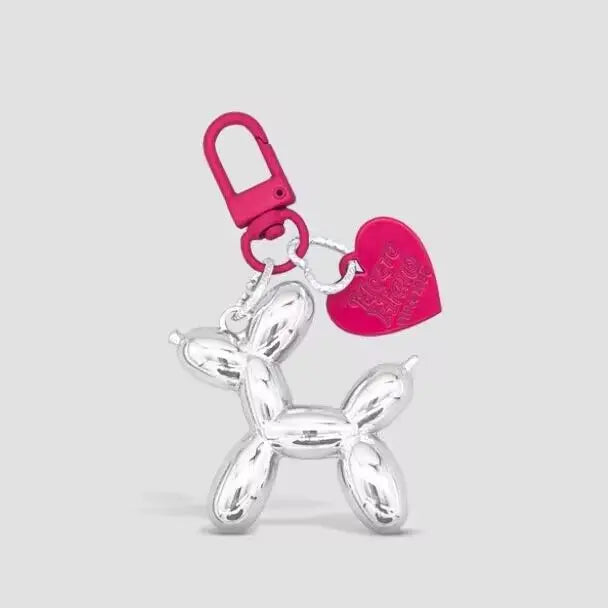 Jelly Cute Jelly Balloon Dog Keychain Pendant Cartoon Dog Chain Keychain - Lovely A additional angle