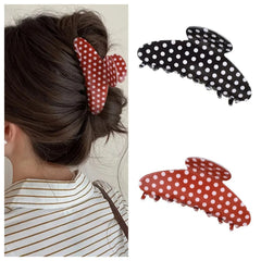 1PC Polka Dot Hair Claw Clips, Large Cute Hair Accessories for Women, Perfect for Updos