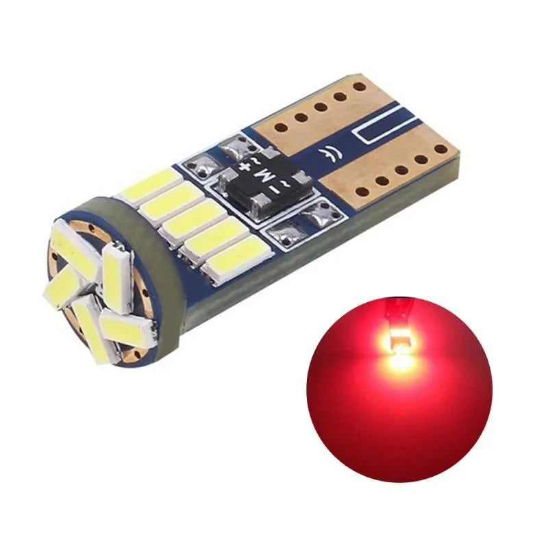 T10 W5W 4014 15SMD LED Canbus Bulbs | High Power 6000K White No Error alternate view