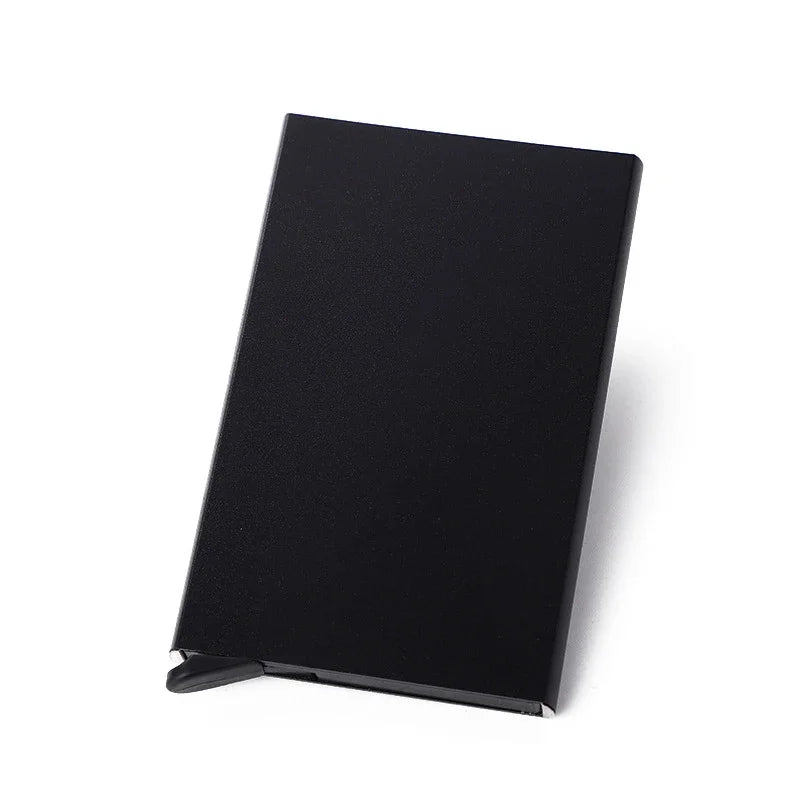 Minimalist RFID Blocking Wallet | Metal Pop Up Card Holder for Men and Women alternate view