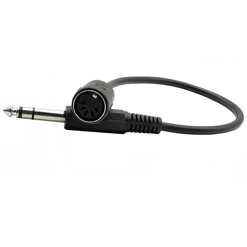 6.35 Audio Plug to MIDI 5-pin Female Adapter Cable Audio Output for Microphone Audio alternate view