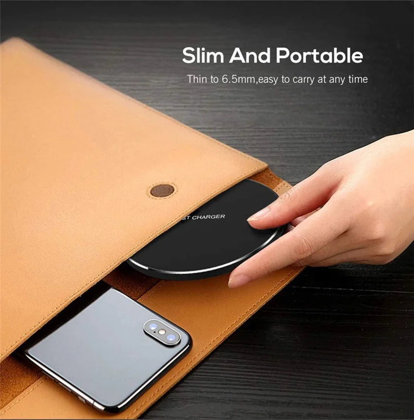 100W Fast Wireless Charger Pad with LED Indicator - Onlytenbucks.com