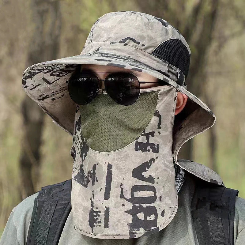 UV Protection Sun Hat | Outdoor Fishing and Hiking Cap with Neck Flap