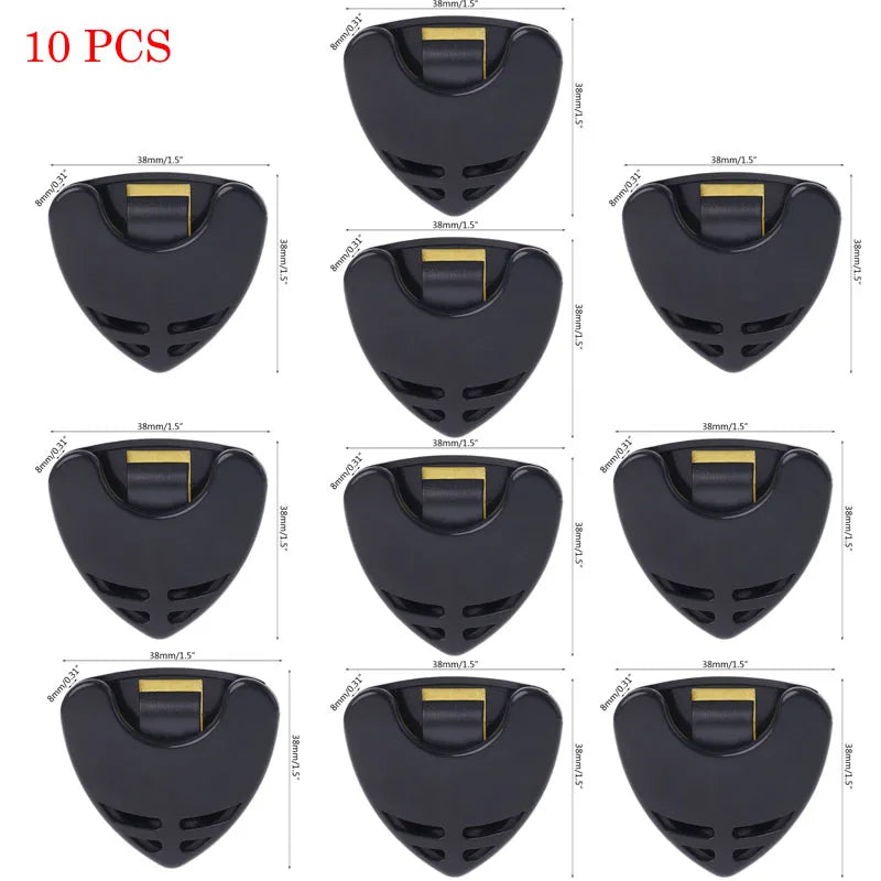 1/5/10Pcs Guitar Pick Holder Plastic Plectrum Case Mediator Quick Storage Self Adhesive detail view