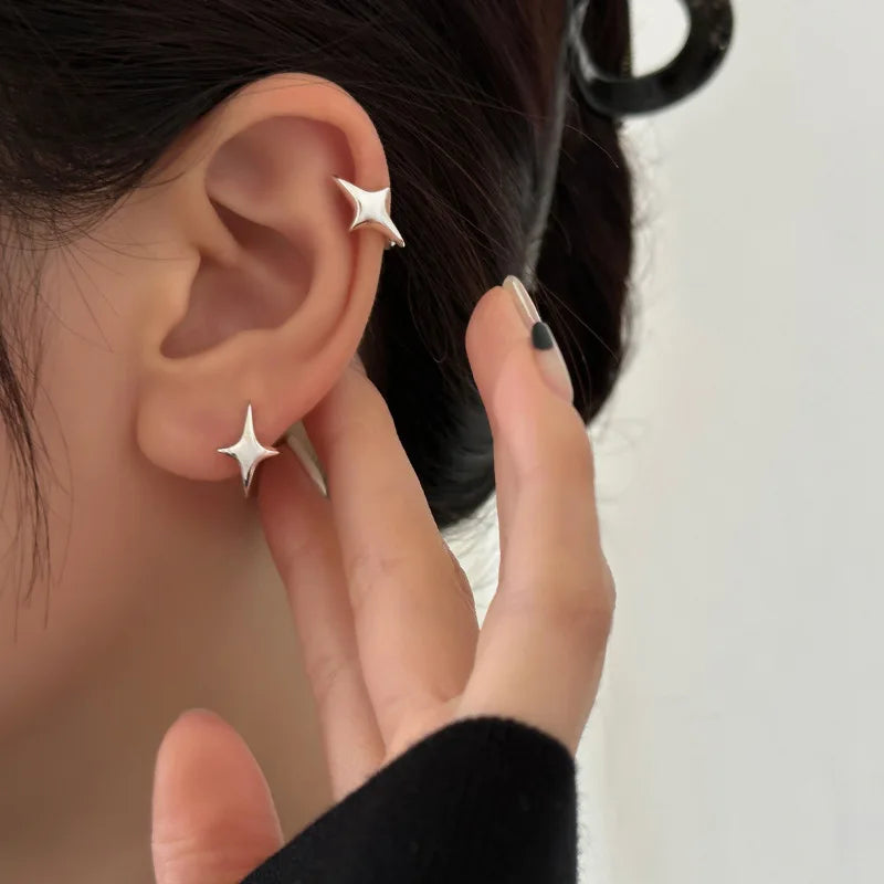 PANJBJ 925 Sterling Silver Bow Knot Earring for Women Texture Tassels Sweet Romantic lifestyle view
