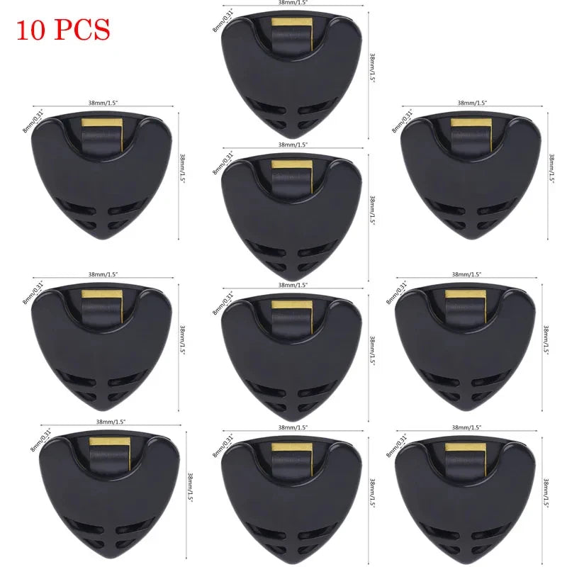 1/5/10Pcs Guitar Pick Holder Plastic Plectrum Case Mediator Quick Storage Self Adhesive detail view