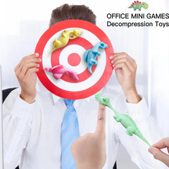 Sticky Squishy Rubber Flying Dinosaur Stress Relief Toys | 10-Pack Party Favors alternate view