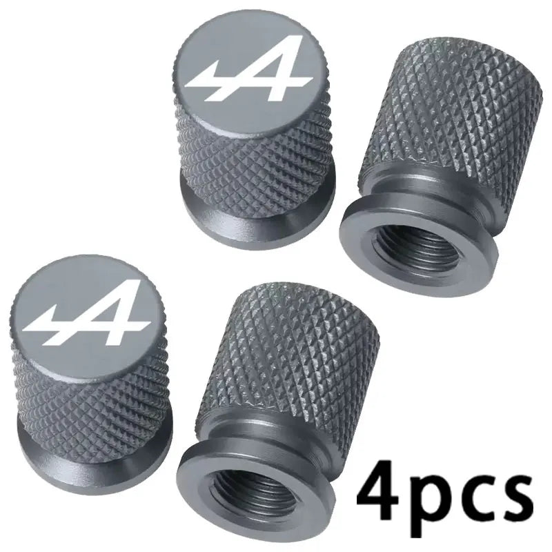 4PCS Colorful Car Accessories Car Tire Valve Cap For Alpine Megane 3 4 5 Duster Espace Logan Clio Austral Espace Arkana Scenic