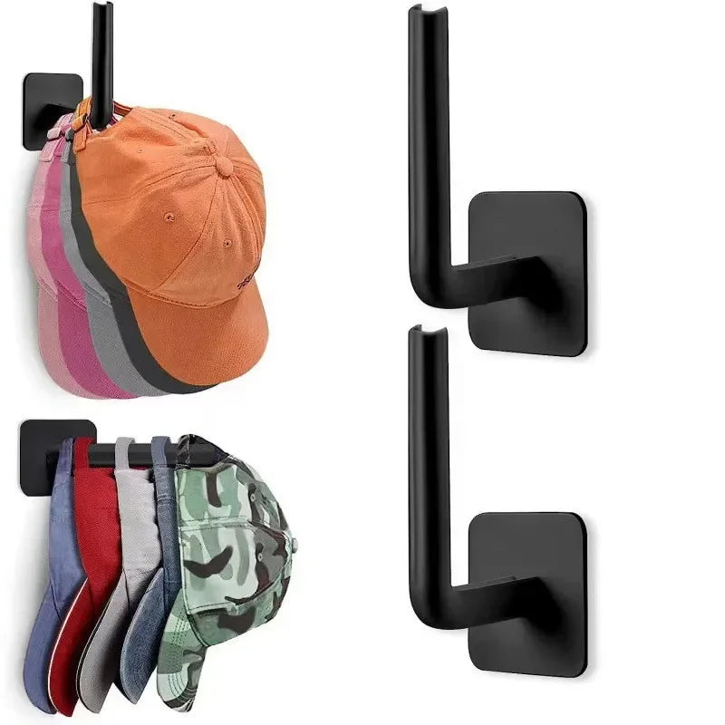 No Drilling Hat Rack for Wall - Baseball Cap Hanger Organizer, Over Door Handle Sto additional angle